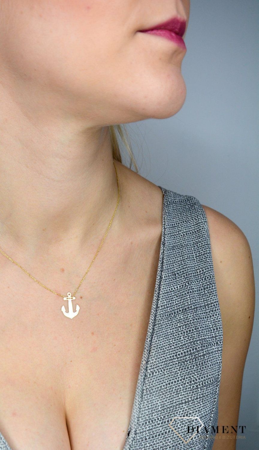 Naszyjnik celebrytka   próby 585 kotwica NA 390.jpg